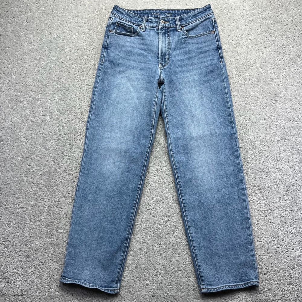 Old Navy Jeans Womens 8 Blue OG Loose Me Courtney High Rise Secret-Smooth Pocket